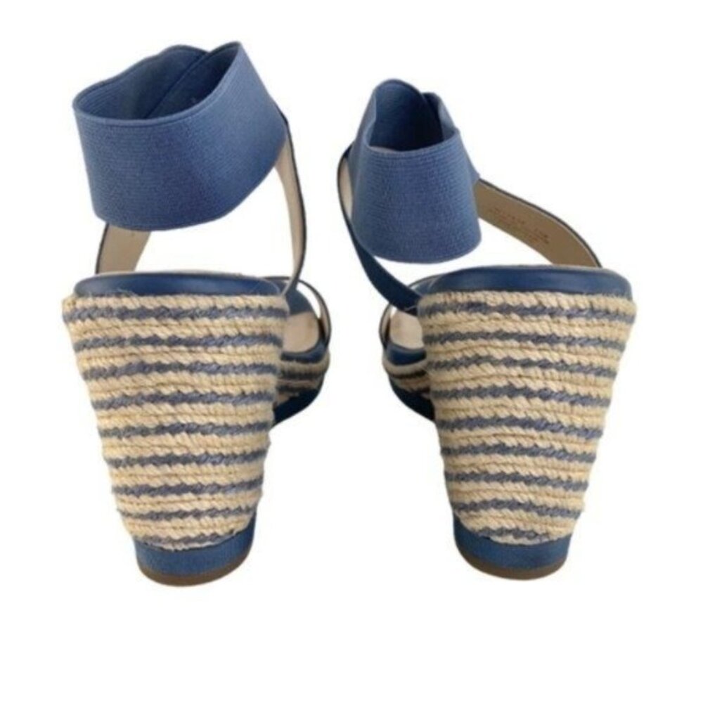 Cole Haan Grand Sense Cloud Feel Espadrille Wedge Heels in Blue - Picture 4 of 6